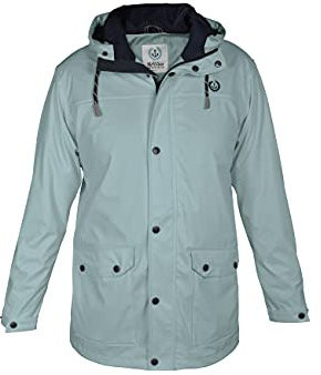 MADSea Herren Regenjacke Friesennerz 63077 Hellblau, Farbe:hellblau, Größe:S