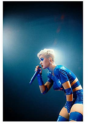 Sänger-Poster Katy Perry 20, Leinwand-Poster, Wandkunst, Deko, Bild, Gemälde für Wohnzimmer, Schlafzimmer, Dekoration, 30 x 45 cm, ohne Rahmen: