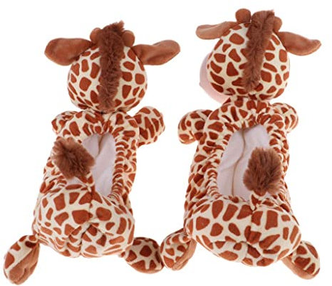 Milageto 1 Paar Süße Tiere Eishockey Eiskunstlauf Überzüge Schutz Weiches Frottee Schützt vor Rost Und Absplittern Zubehör, Giraffe