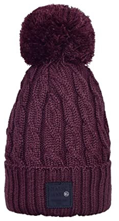 Kingsland Mütze KLmoriah Strickmütze mit Zopfmuster Damen Farbe red