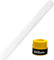 Protector Pala de Padel Transparente Rugoso Pack de Protectores + Overgrip Wilson Pro - Cinta Protectora Funda Pala de Padel Multigranulada Silicona Resistente (1 Trans + Over Amarillo Liso)
