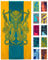 Nova Blue Octopus Strandtuch (34x63) - Orange & Blaugrün Farbgebung mit tropischem Design Reise Strandtuch aus 100% Baumwolle - Lebendiges buntes Deckenhandtuch - Strandtuch für Erwachsene