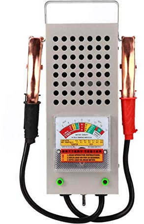 Telituny 12-V-Autobatterietester, 200AH Automotive Load Analyzer mit Voltmeter, Aluminiumlegierung Batterietester mit 2 Klemmzangen, Batterieprüfer für Pkw Ladesystem, Lichtmaschine, Anlasser