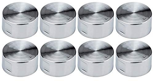 8 Stück Metall-Gasherd-Knöpfe 6 mm Universal-Herd-Steuerungsbereich Ofen-Knöpfe Kochfeld Knauf Gasherd Schalter