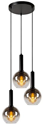 LUCIDE Marius - Pendant Light - Ø 48,5 cm - 3xE27 - Black
