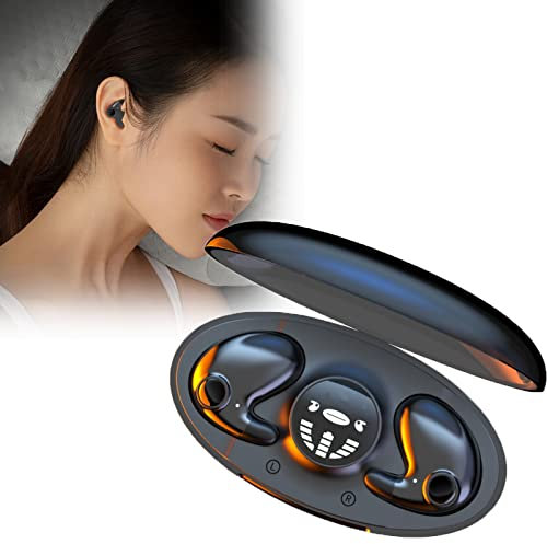 Strehenmo Invisible Sleep Wireless Earphone IPX5 Waterproof, Double Noise Cancelling (Black)