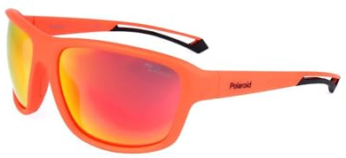 Polaroid Pld 7049/s 0Z3/BG MATTE RED Sunglasses Unisex Polycarbonate, Standard, 62
