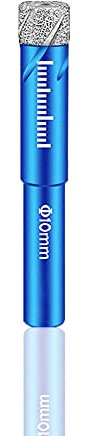 Broca de Diamante 10mm Brocas Porcelanico para Vidrio, Loseta de Cerámica, Porcelana, Granito, Mármol, Arenisca y Otros Materiales