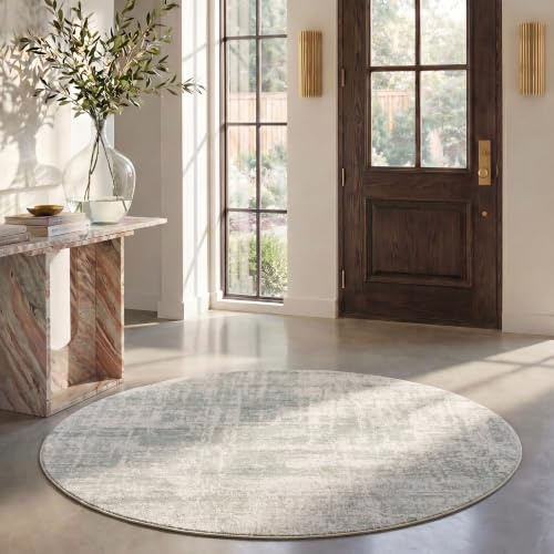 SAFAVIEH Contemporary Rug for Living Room, Dining Room, Bedroom - Adirondack Collection, Short Pile, in Beige and Sage, 180 x 180 cm | 3/8 Pile, Indoor Rug, Durable, Kid & Pet Friendly, Polypropylene Fibers, OEKO-TEX Certified, Easy Care, Living Room, Bedroom