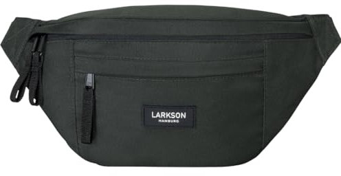 LARKSON Bauchtasche Damen & Herren Grün - Ole - Hüfttasche für Sport Outdoor Stadt - Gürteltasche Stylisch für Festival - Crossbody Bag mit Gurt - Wasserabweisend