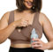 Everyday Luxe Nursing & Hands-Free Pumping Bra - Nursing and Pumping Bra Fits All Standard Pump Flanges and Wearable Pumps, Caramel, 3X-Large