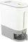 Acouto Rice Dispenser, PET and PP Transparent Sealed Press Type Grain Storage Box Rice Storage Bin for Kitchen(Small 5KG) (L)