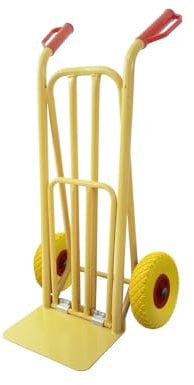 WOLFPACK LINEA PROFESIONAL 11090095 Carretilla Almacen/Sacos con Pala Abatible Ruedas Macizas Llantas de plástico, Multicolor