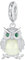 Qings Eule Anhänger Charm Glow in the Dark 925 Sterling Silber Leuchtende Eulen Owl Tier Charms Bead für Europäische Armbänder und Halsketten für Frauen Mädchen