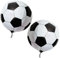2 Stück Fußball Folienballon Set Kindergeburtstag Deko, Luftballons für Kinder Geburtstag, 3D Fußball Party Ballons, Heliumballons Dekoballon