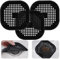 3 Stück Silikon Abflusssieb Dusche Schwarz Abflusssieb Silikon mit Saugnapf 14 cm Haarsieb Badewanne Abflusssieb Badewanne