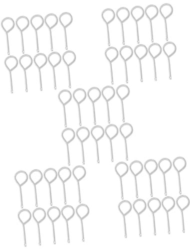 Beatifufu 50 Pz Chiusura Dell'estintore Piccolo Estintore Perni di Ricambio per Estintore USCG Ritardante Estintori da Cucina Estintore ABC Timone Avvertimento Dentro Silver Ferro da Stiro