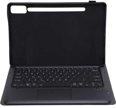 Funda con Teclado Táctil para Tab P12 de 12,7 Pulgadas 2023 TB 370FU, Funda para Teclado Bluetooth Desmontable con Soporte para Bolígrafo, Funda Protectora para Tableta, (Black)