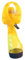 JISADER Ventilateur de brumisation d'eau portatif de Luxe, Ventilateur de brumisation de pulvérisation d'eau, Ventilateur de brumisation Personnel Portable, Jaune