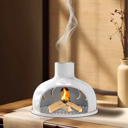 Porte-encens Porte Encens pour Sauge Blanche Purification a bruler (Tandis et Or)