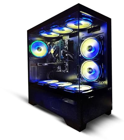 ASC Intel Core i5 Gaming Tower • GT730 2GB Graphics Card • 8GB RAM • 128GB SSD+500GB HDD • 500W 80+ PSU • Black 9 Fan RGB Gaming Case • WIFI • Windows 11