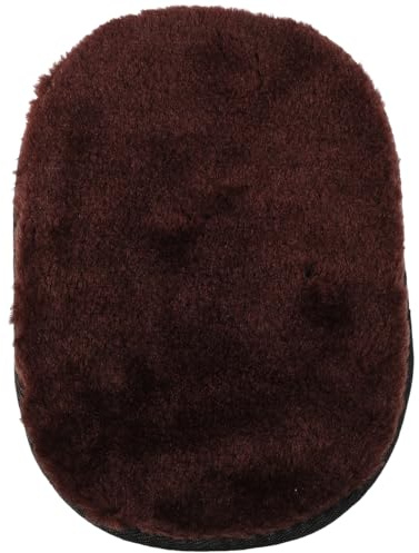 JECOMPRIS Leather Boots Polishing Glove Faux Lambswool Shoe Polish Glove for Leather Shoes Care Dust Absorption Cleaning Mitt for Boots Car and Furniture 9.25 X 6.30In