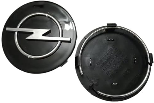LKJHGFDS 4 Stück Radnabenkappen für OPEL Corsa 2004-2009,Felgen Center Nabendeckel Radmittenkappen-Ersatz staubdicht Felgen Naben Radkappen Wheel Zubehör,C-Black64mm
