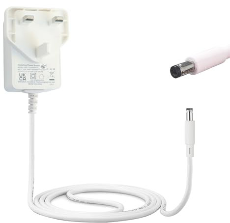 Wirafix 12V 2A Power Supply Adapter, UKCA Listed, AC/DC Adapter 100-240V 50/60Hz with 1.5 M Cable, 5.5mm x 2.1mm AC Adapter for LED Strips/Security Camera Monitor/Wireless Routers/WIFI IP/Audio, White