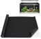 SEMGABO Fish Tank Background Aquarium Ackground Black 40 x 200 cm Static Cling Self Adhesive, Fishtank Background Sticker Fish Underwater World Wallpaper Poster can be Cut