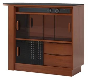 ABBNIA Aparador, Barra, Comedor, Sala de Estar, Armario de té, Cocina, Armario de Almacenamiento para Cuencos y Palillos, vinoteca, bufé.