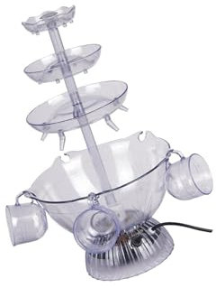 Fontaine électrique facile à démonter pour cocktail ou vin, large application mélangée, 3 niveaux, décoration de type 1