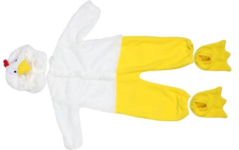 Beaupretty 1satz Plüsch Hühneroverall Mit Hut Und Schuhen Warmes Tierkostüm Für Neugeborene Für Babyfotoshootings Drinnen Und Draußen Süßes Design Aus Weichem Material