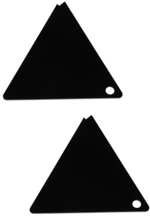 DIYEAH 2 Stück Ski Board Wachs Abzieher Dreieckiger Wachs Abzieher für Snowboards Einsetzbar Präzise Wachsentfernung Langlebig und Stilvolles Design für Wintersportliebhaber