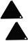 DIYEAH 2 Stück Ski Board Wachs Abzieher Dreieckiger Wachs Abzieher für Snowboards Einsetzbar Präzise Wachsentfernung Langlebig und Stilvolles Design für Wintersportliebhaber