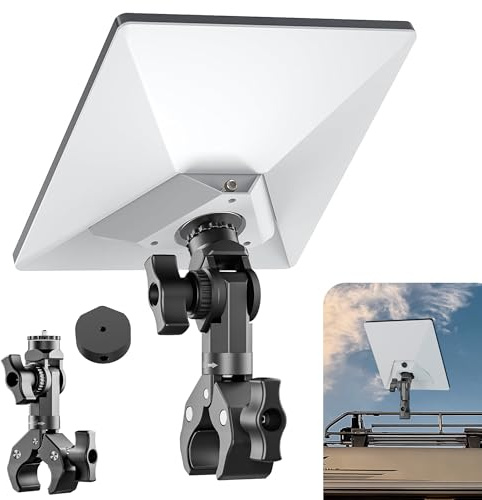 2024 Starlink Mini Pole Mount Kit, morsetto regolabile in lega di alluminio, aggiornato senza snodi sferici per una maggiore stabilità, adatto per roulotte, campeggio e yacht ,SPX-04171000-515