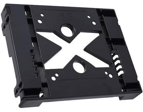 Orolotay 5.25 Optical Drive Position 2.5 Inch to 3.5 Inch SSD 8CM Fan HDD Adapter Tray Dock Hard Drive Holder for PC Enclosure