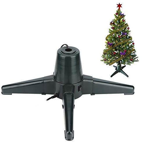 Fauitay Base de soporte de Navidad eléctrica giratoria de 360 grados con 3 ajustes ajustables para decoración del hogar, 1,8-2,1 m (50 cm)