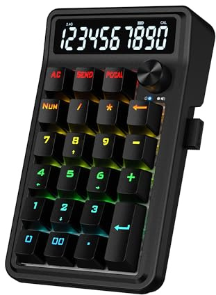 Redragon K733 PRO Tastierino Numerico Wireless Gasket RGB 22 Tasti | tastierino numerico wireless Gasket RGB 22 tasti meccanico modalità calcolo display 10 cifre controllo manopola