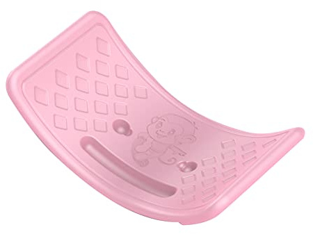 RASTKY Trainingsbrett für, Wippe aus Kunststoff mit Elastischem Wippebrett für Kleinkinder, Trainingsausrüstung (PINK)