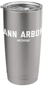 Ann Arbor Michigan Stainless Steel Insulated Tumbler