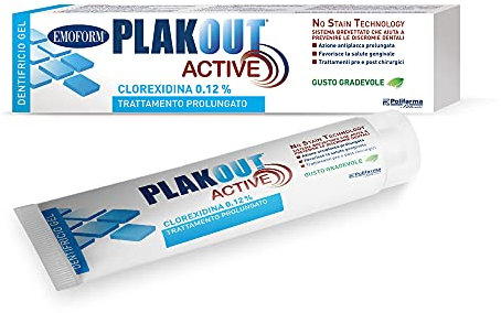 Emoform Plak Out Active, Dentifricio 0,12% clorexidina - 75 ml