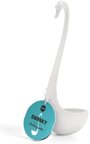 Ototo Swanky Ladel, Nylon, White, 9.5 x 9.5 x 27 cm