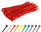 Gocableties - Bridas plastico rojas para cables - 100 Piezas - 200 mm x 4,8 mm - Resistentes a los rayos