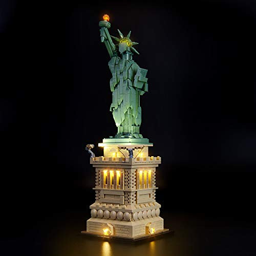 Briksmax Led Beleuchtungsset für Architecture Freiheitsstatue, Kompatibel Mit Lego 21042 Bausteinen Modell - Ohne Lego Set