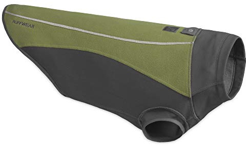 RUFFWEAR Climate Changer Pullover, Leichte, Wetterfeste und Warme Hundejacke mit Konturierten Flügelärmeln, Cedar Green, Medium