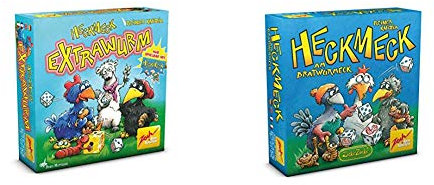 Zoch 601105081 - Heckmeck Extrawurm - Erweiterungsset, Würfelspiel & 601125200 - Heckmeck am Bratwurmeck Karten und Würfelspiel