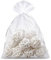 SAKETOS Organzasäckchen 10 Stück - Schmuckbeutel Weiß - Säckchen 15 cm x 20 cm - Geschenkbeutel Durchsichtig - Ideal als Geschenksäckchen