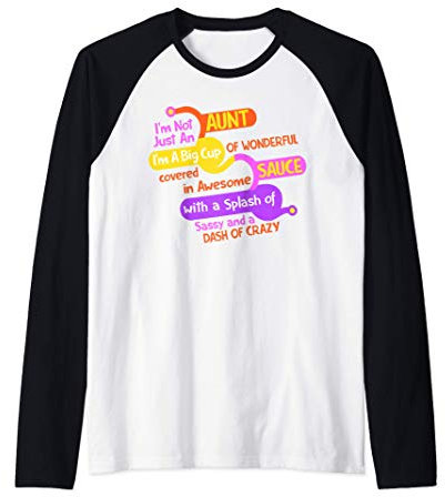 Tante Drôle I'm A Big Cup Of Wonderful Aunt Manche Raglan