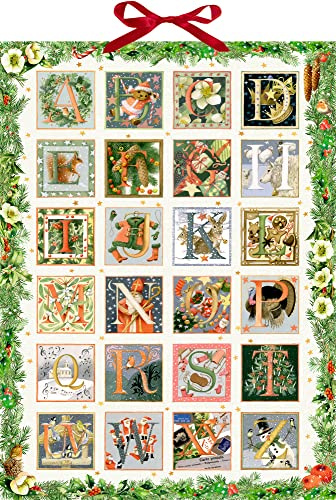 Wandkalender - Zauberhaftes Weihnachts-ABC: Mit weihnachtlichen Motiven, Versen und Weihnachtsbräuchen hinter den Türchen
