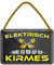 Blechschild Elektrisch fahre ich nur auf der Kirmes - Metallschild mit Saugnapf und Kordel - Deko Schild Kfz Werkstatt Garage - Geschenk für V8 Hot Rod Pick Up Truck Muscle Car Fahrer - 18x12cm